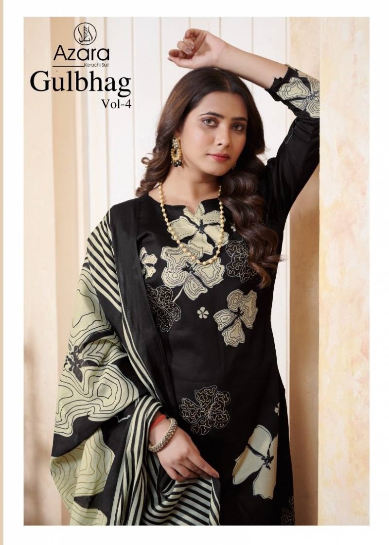 Radhika Azara Gulbhag Vol 4 Pure Cotton Dress Material Collection