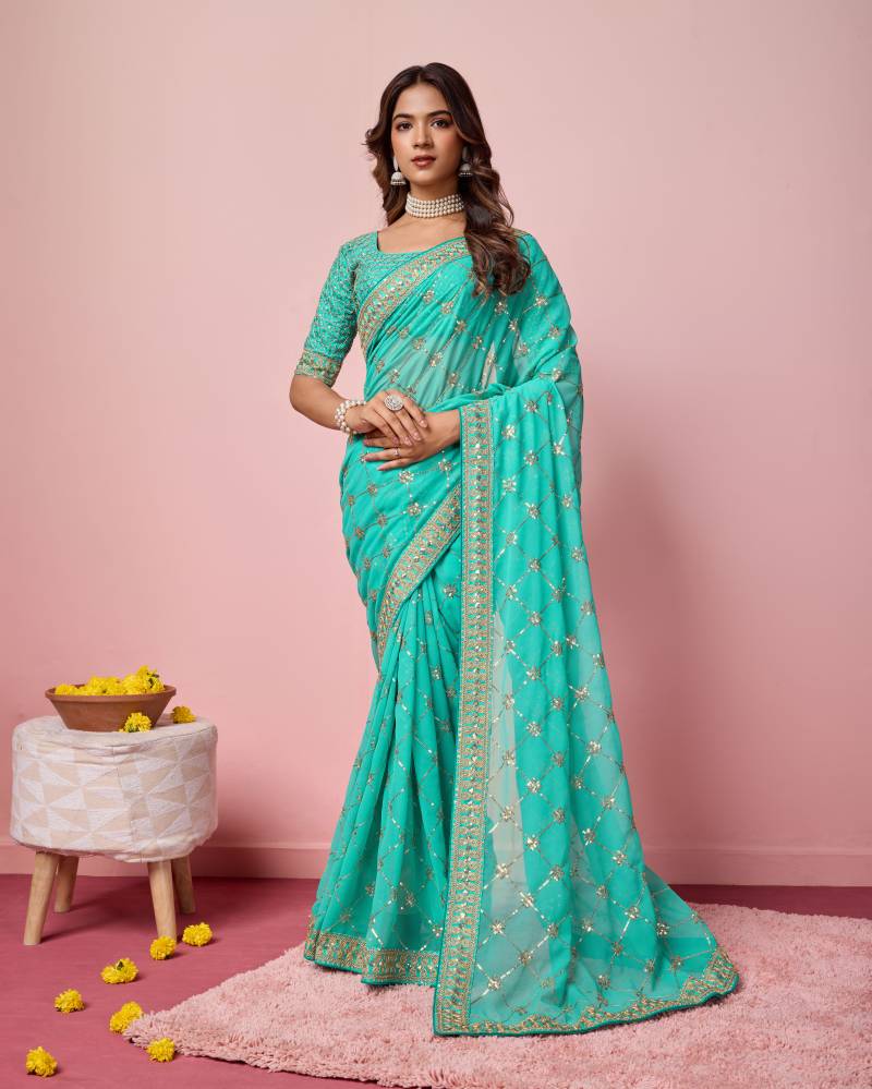 Delta 2 Soft Georgette Designer Saree Collection