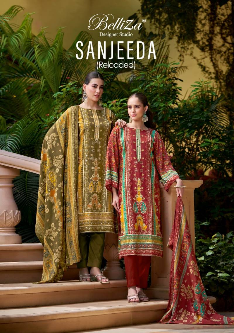 Belliza Sanjeeda Cotton Dress Material Collection