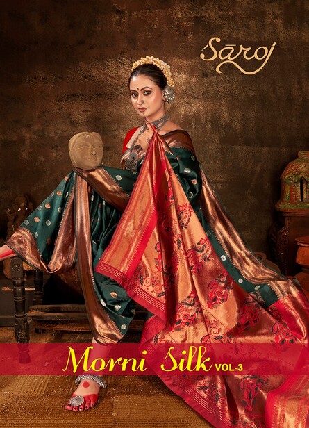 Saroj Morni Silk Vol 3 Paithani Silk Saree Collection