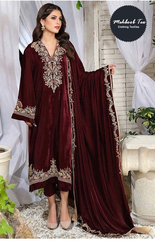 Mehboob Tex 1198 A To D Embroidery Pakistani Suit Collection