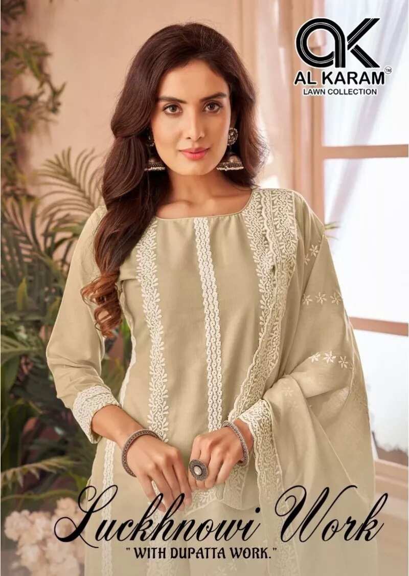 Al Karam Luckhnowi Work Vol 1 Exclusive Dress Material