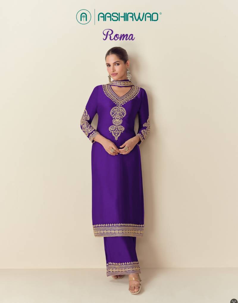 Aashirwad Roma Silk Designer Salwar Kameez Collection