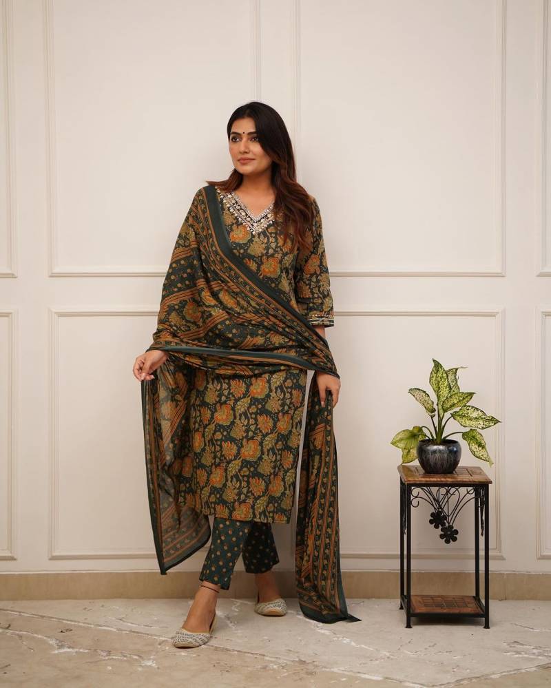 Dhruvi 242 Printed Kurti Bottom With Dupatta