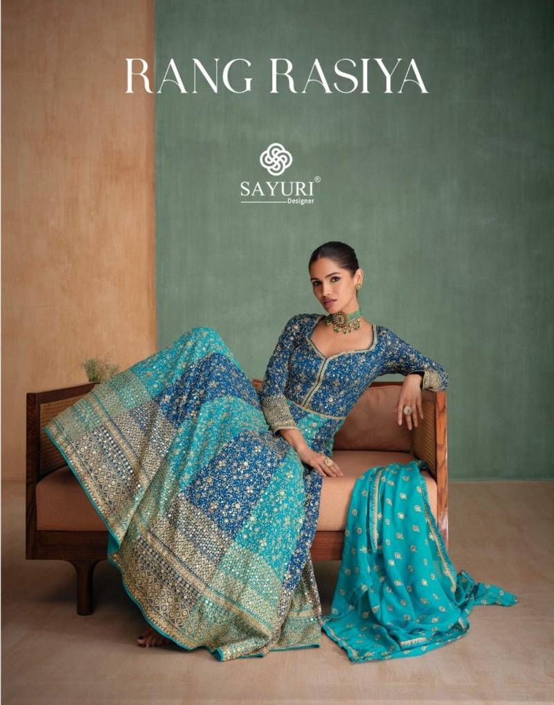 Sayuri Rang Rasiya Designer Gown With Dupatta Collection