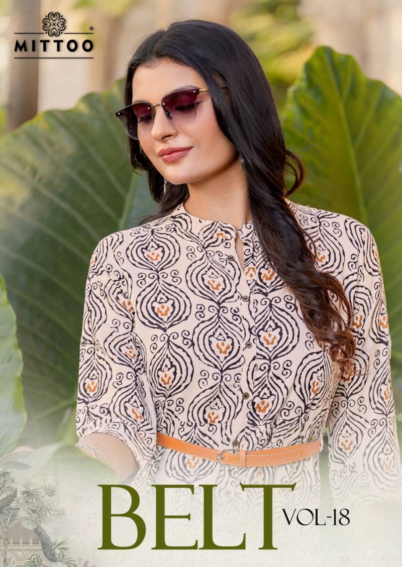 Mittoo Belt Vol 18 Printed Long Kurti Collection