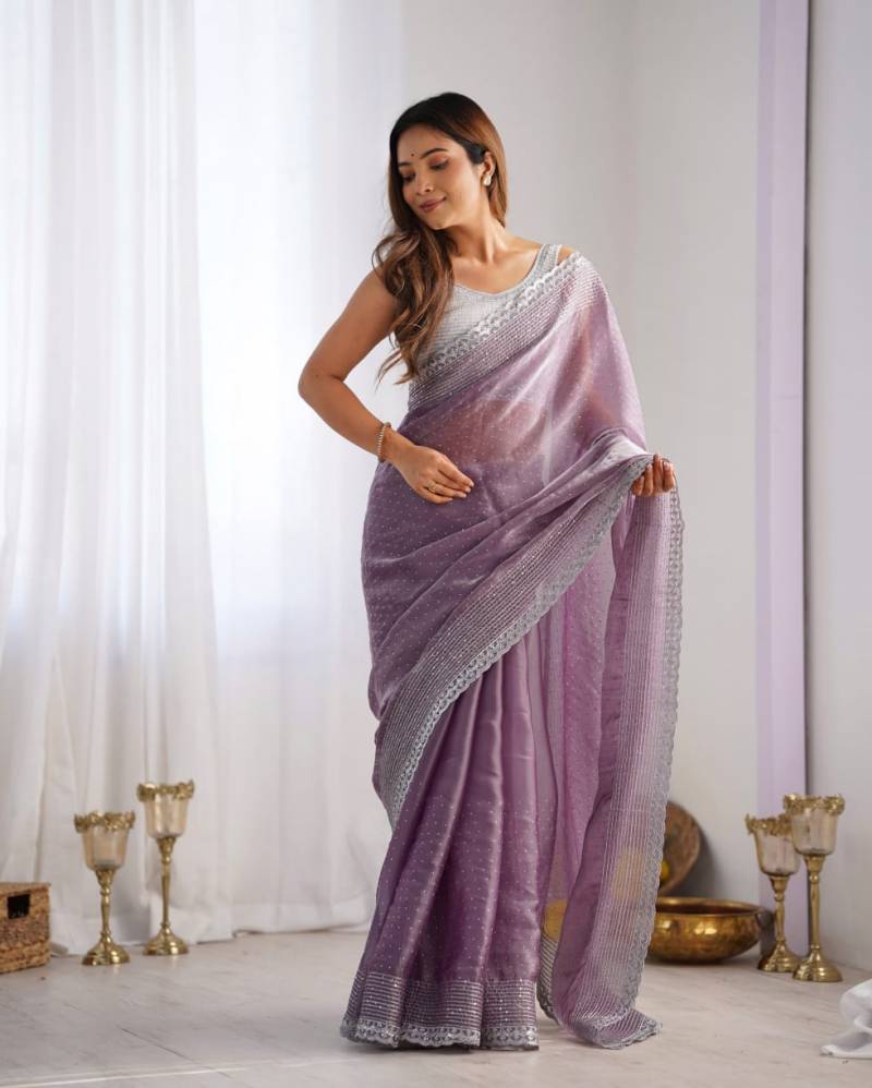 Ds 675 Jimmy Choo Embroidered Saree Collection