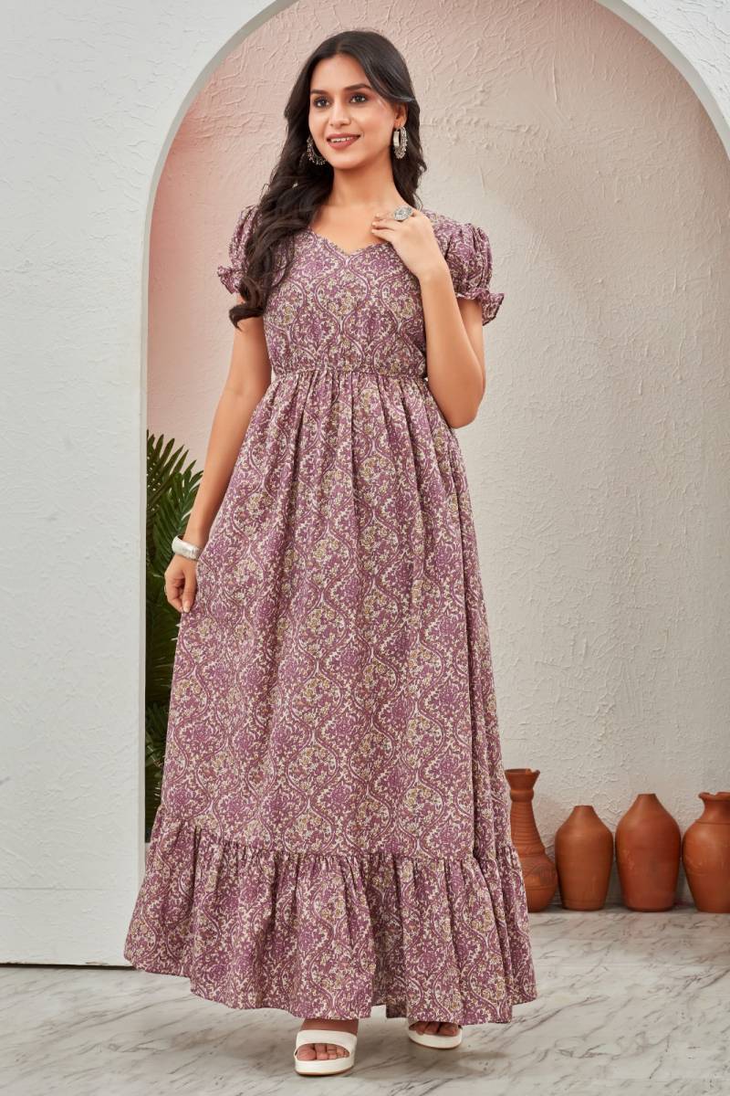 Ctz Styli Cotton Printed Long Gown Collection