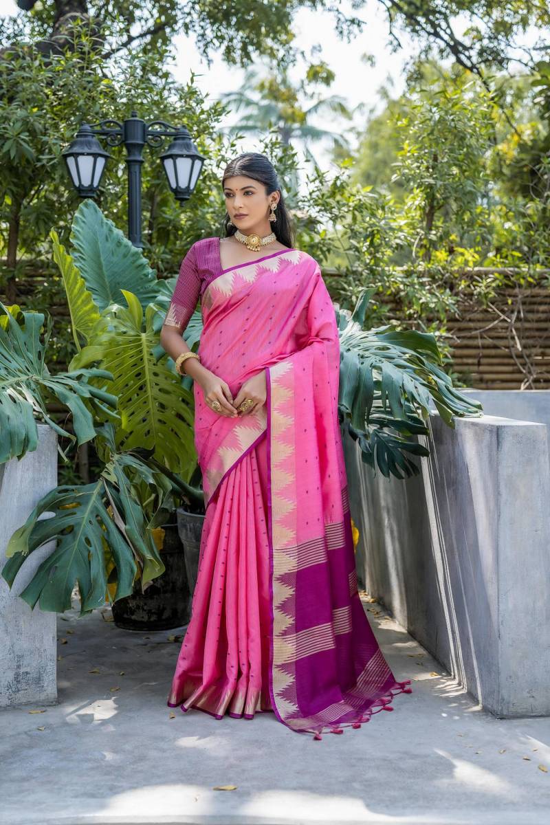 Elisha Pyramid Tussar Silk Saree Collection