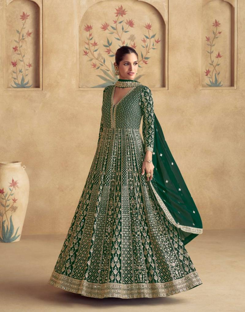 Maharani Hit Designer Gown With Dupatta Collection