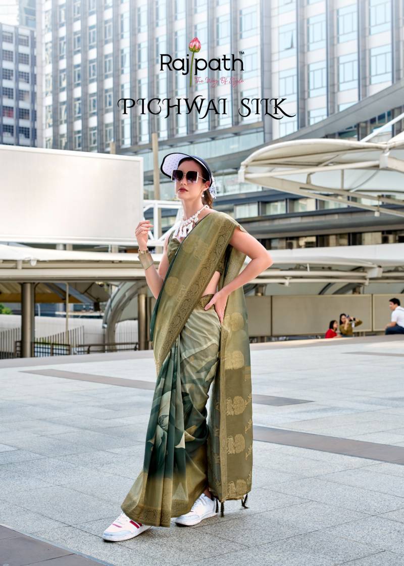 Rajpath Pichwai Silk Handloom Digital Print And Zari Weaving Saree Collection