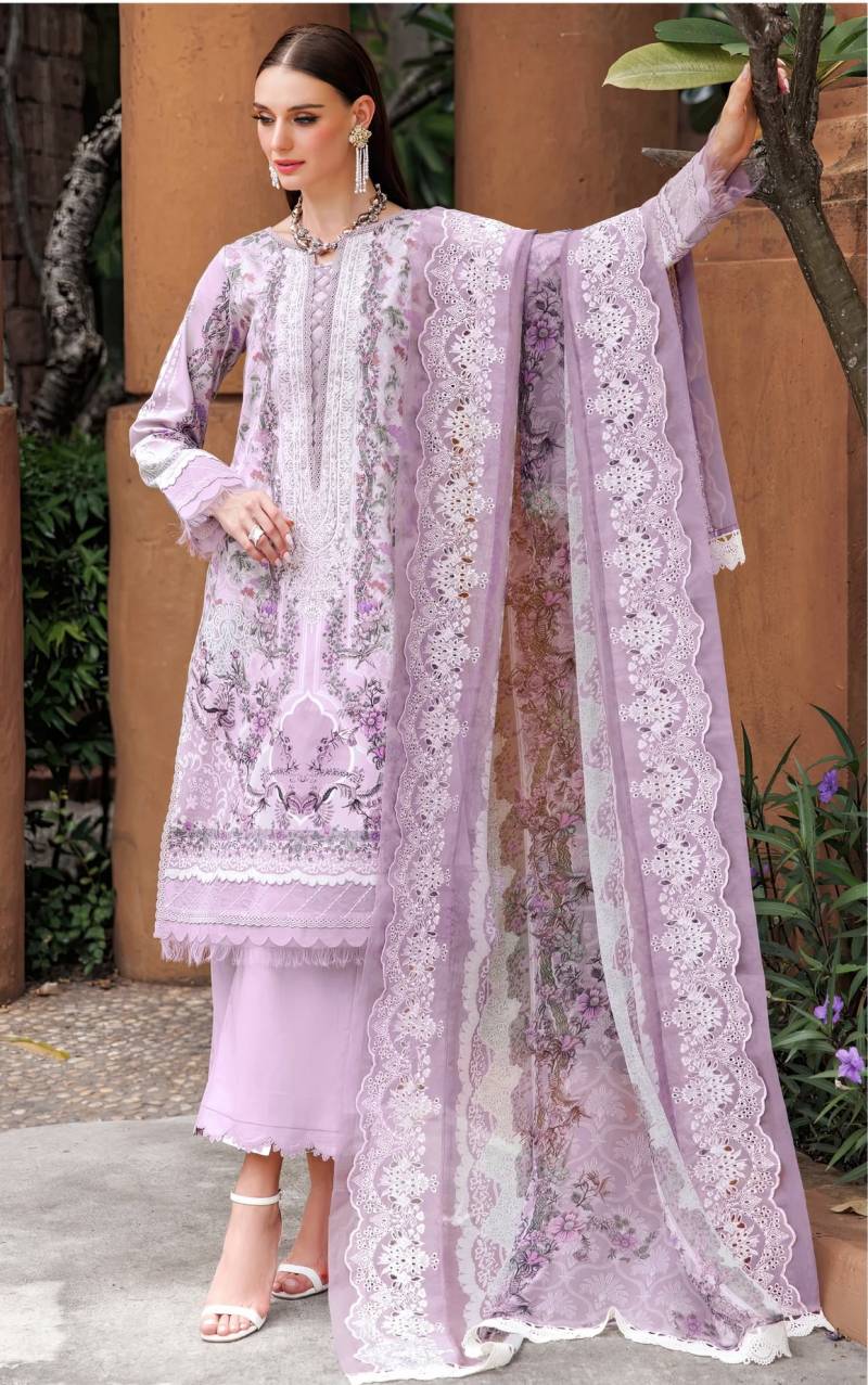 Alzohaib Az 1117 To 1122 Pakistani Suits Chiffon Dupatta