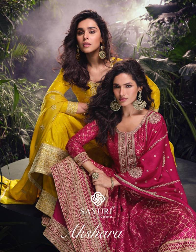 Sayuri Akshara Jacquard Silk Designer Salwar Suits Collection