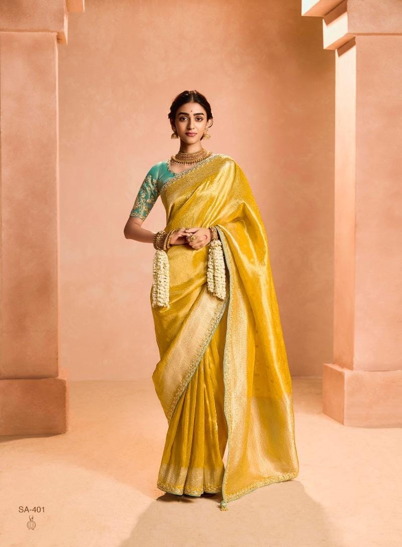 Utsav Zari Tissue Silk Designer Saree Collection