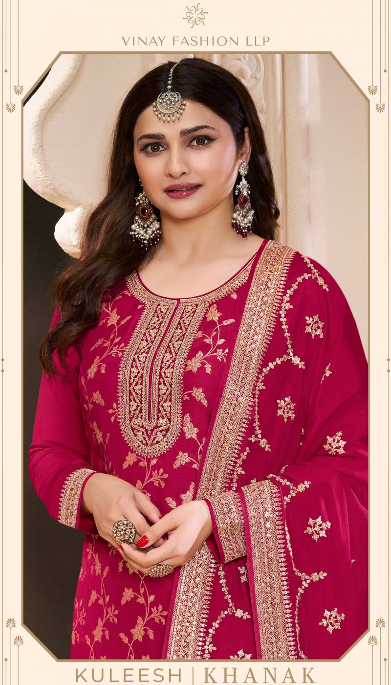 Vinay Kuleesh Khanak Silk Designer Salwar Suits Collection