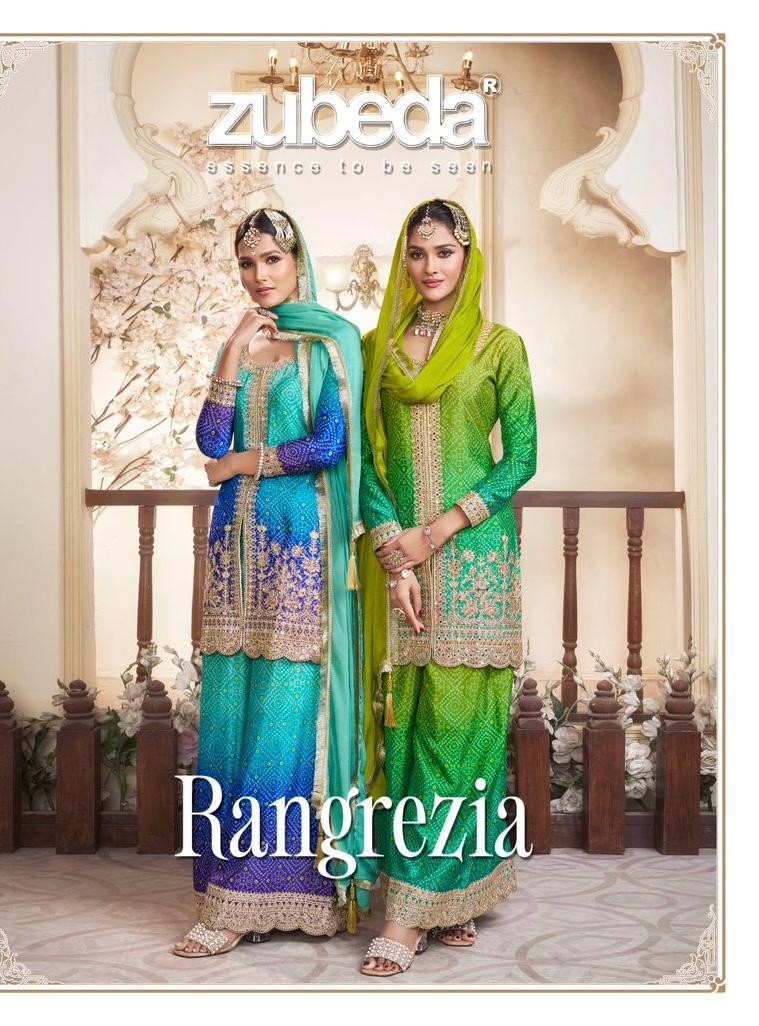 Zubeda Rangrezia Silk Designer Salwar Suits Collection