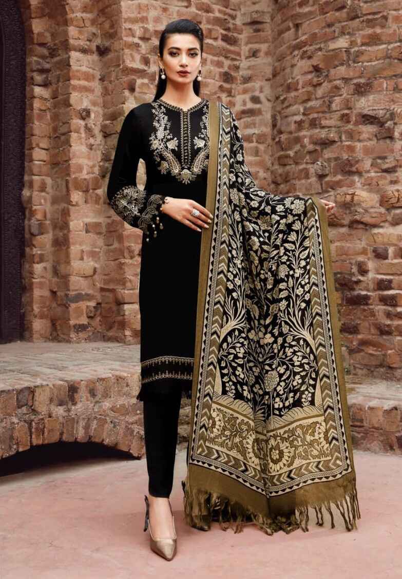 Taj 572 To 574 Pakistani Salwar Suits Cotton Dupatta