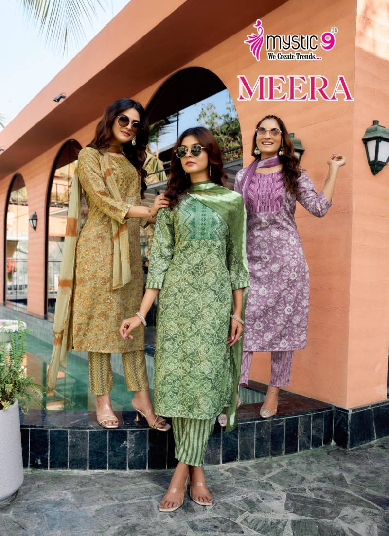 Mystic 9 Meera Vol 2 Printed Kurti Bottom With Dupatta