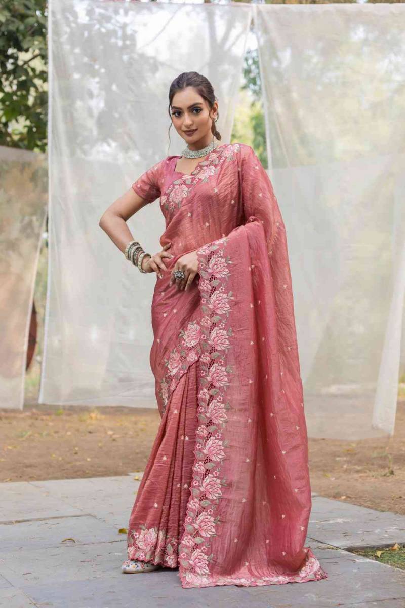 KC 3071 Silk Embroidered Saree Collection