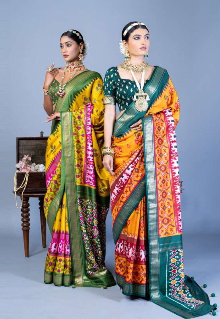 Kreshva Nandi Pv Silk Printed Saree Collection