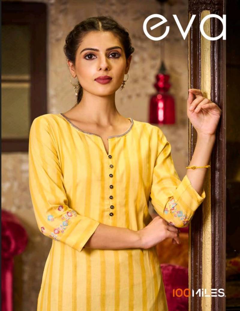 100 Miles Eva Cotton Daily Wear Kurti Collection