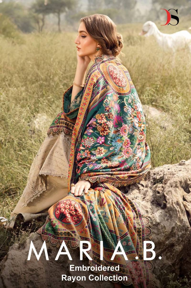 Deepsy Maria B Embroidered Cotton Dupatta Pakistani Suits Collection