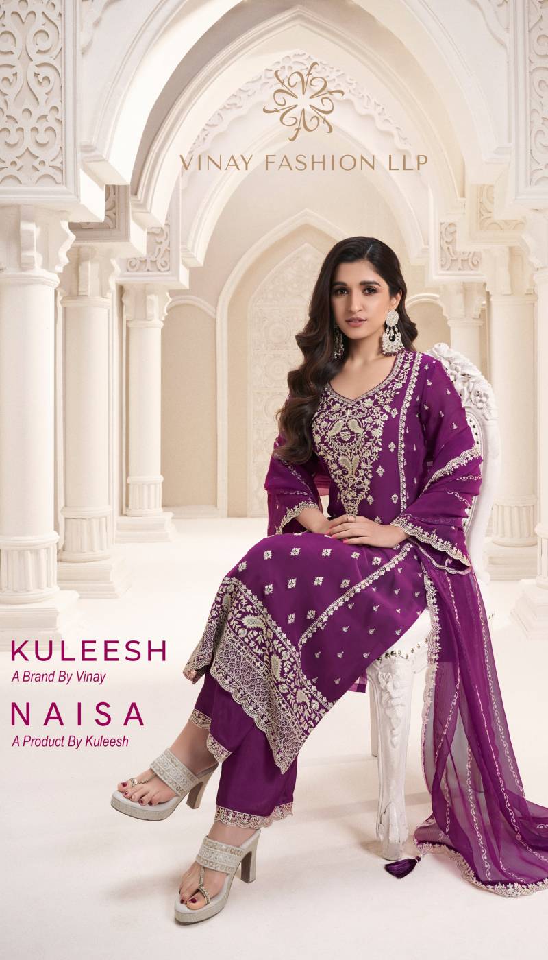 Vinay Kuleesh Naisa Designer Embroidery Salwar Suits Collection