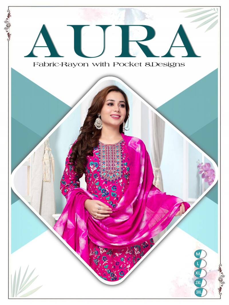 Beauty Aura 210 Screen Printed Fancy Kurti Bottom With Dupatta