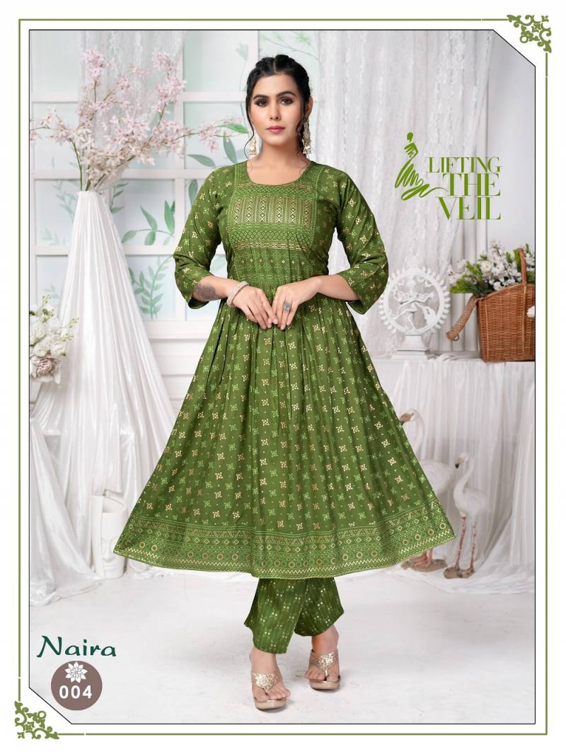 Trendy Naira Vol 102 Naira Cut Kurtis Collection