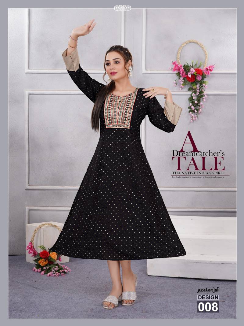 Beauty Queen Geetanjali Printed Long Kurtis Collection