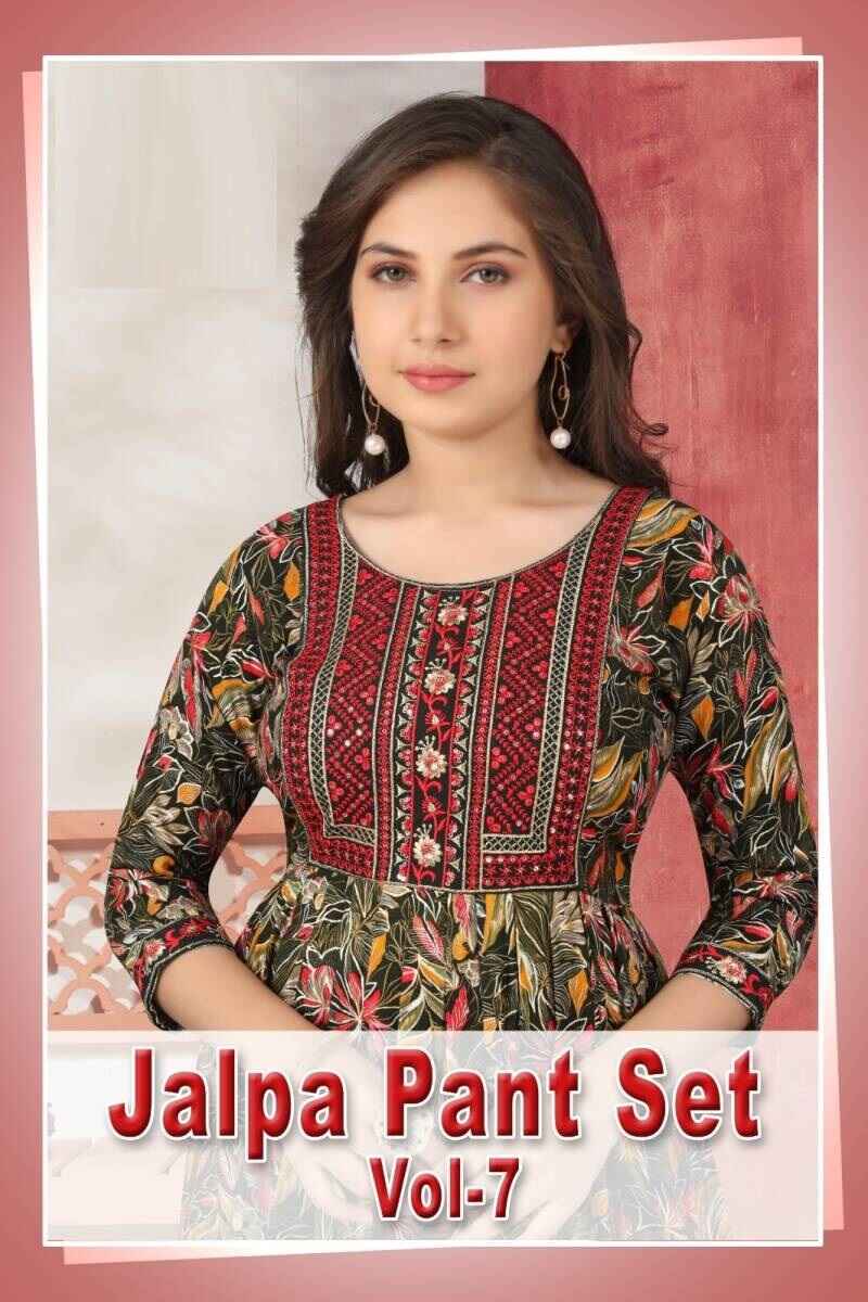 Jalpa Pant Set Vol 7 Printed Kurti Bottom With Dupatta Collection