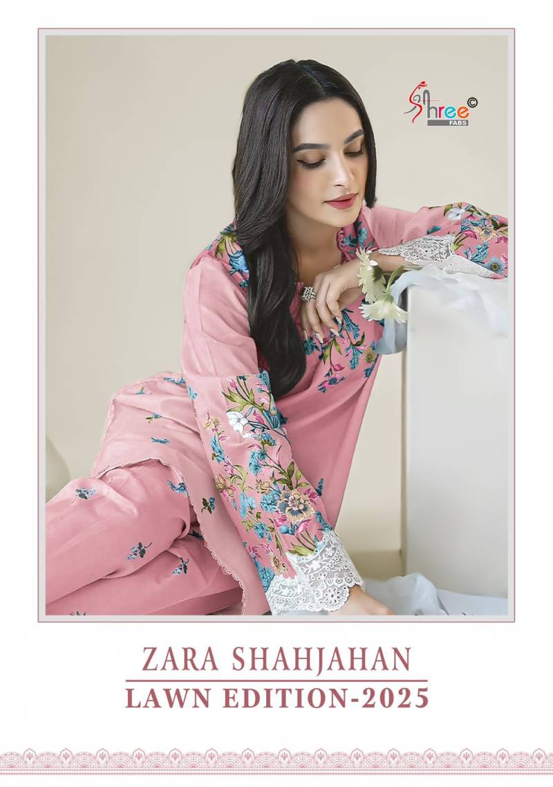 Shree Zara Shahjahan Lawn Edition 2025 Cotton Pakistani Salwar Suits