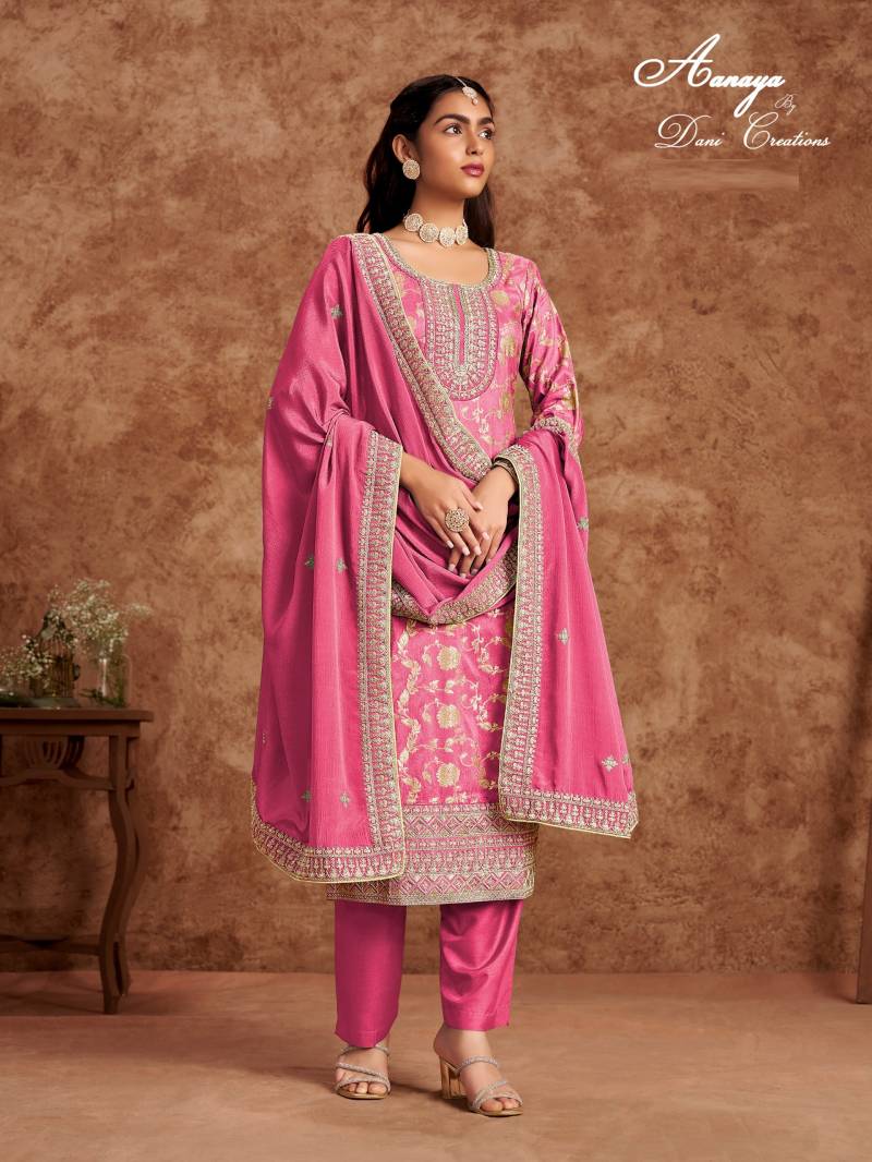 Aanaya Vol 212 Designer Silk Salwar Kameez Collection