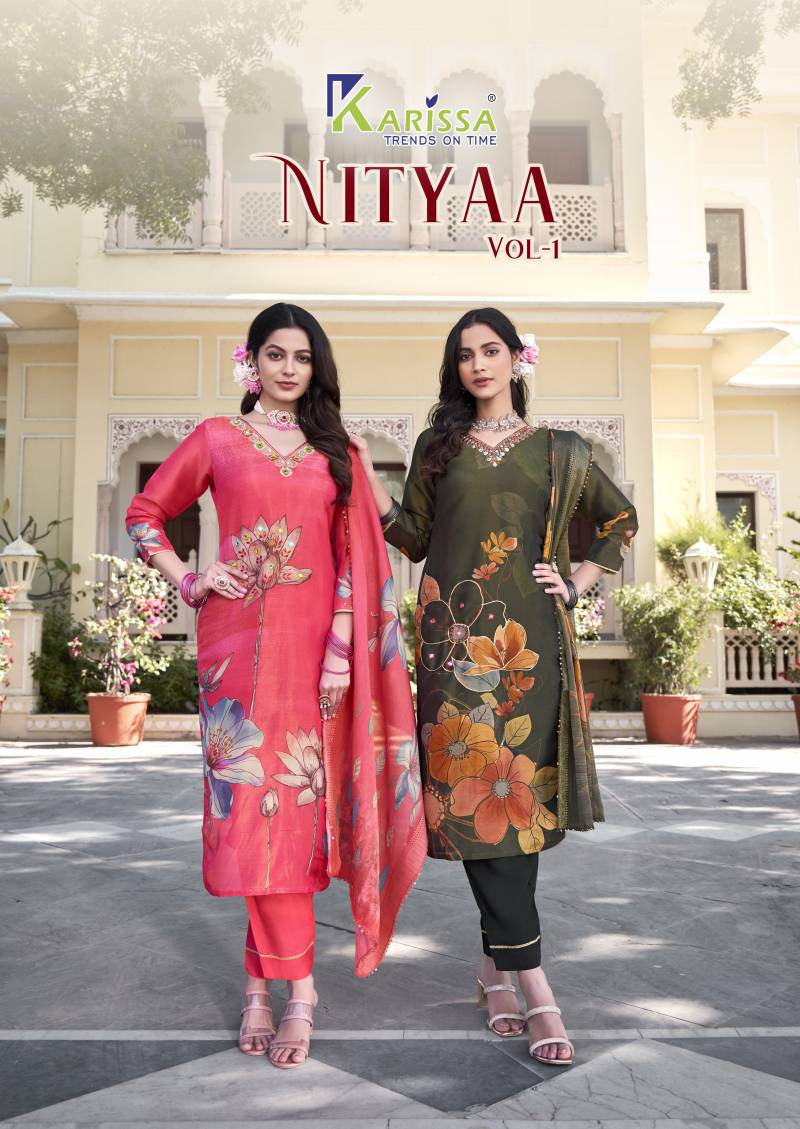 Karissa Nityaa Vol 1 Printed Kurti Bottom With Dupatta