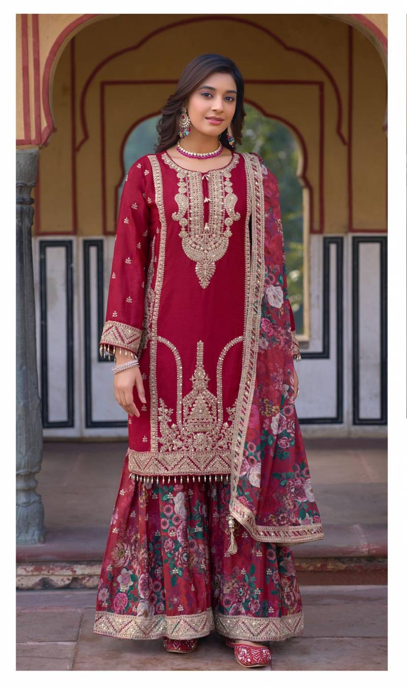 Deepsy D 719 Embroidered Ready Made Salwar Suits