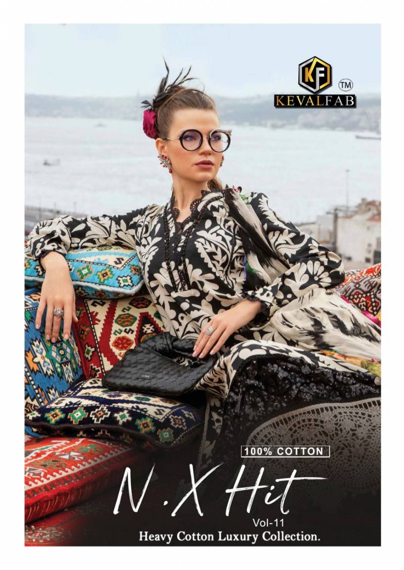 Keval Nx Hit Vol 11 Cotton Printed Pakistani Dress Material