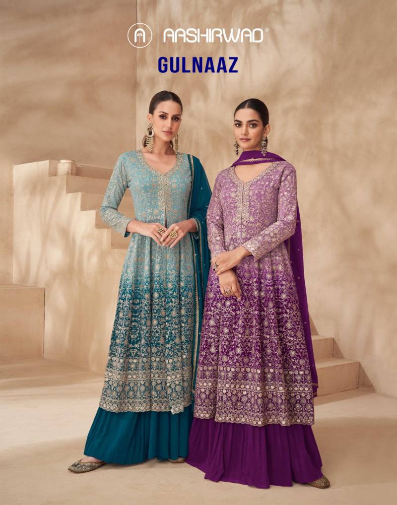 Aashirwad Gulnaaz Designer Embroidery Salwar Suits Collection