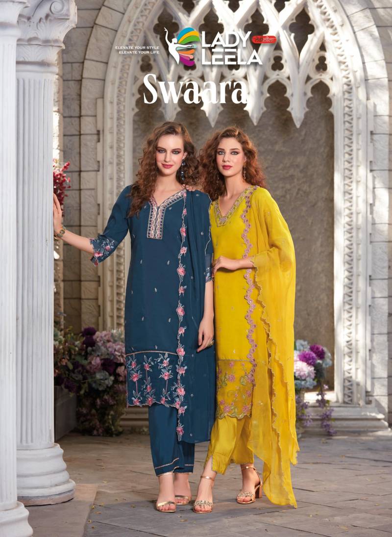 Lady Leela Swaara Designer Kurti Bottom With Dupatta Collection