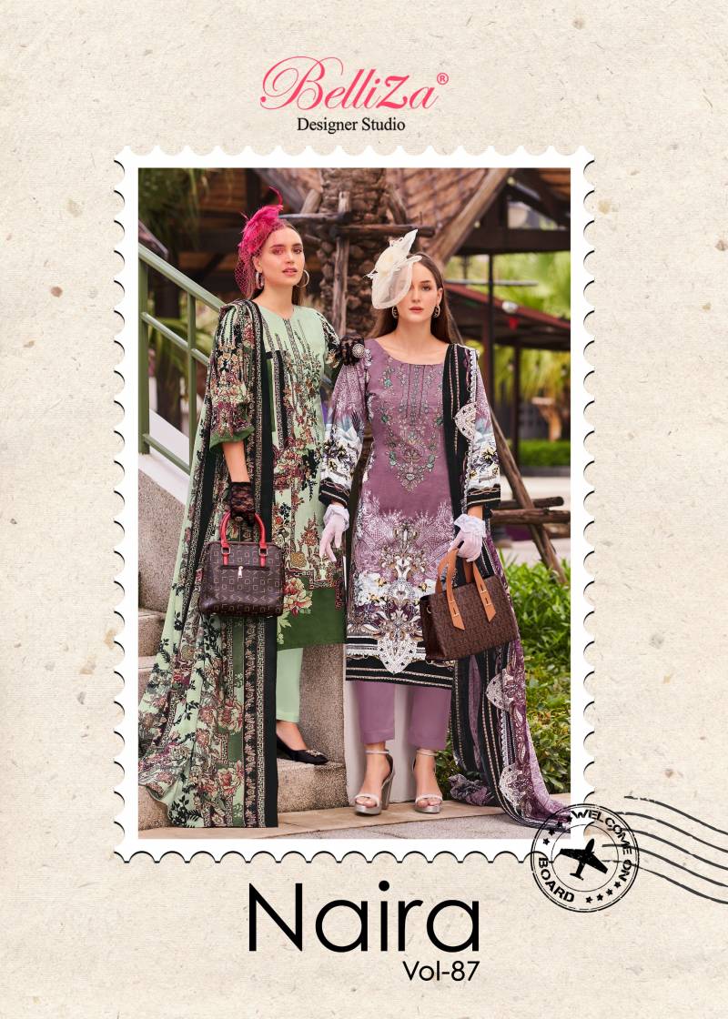 Belliza Naira Vol 87 Cotton Dress Material Collection