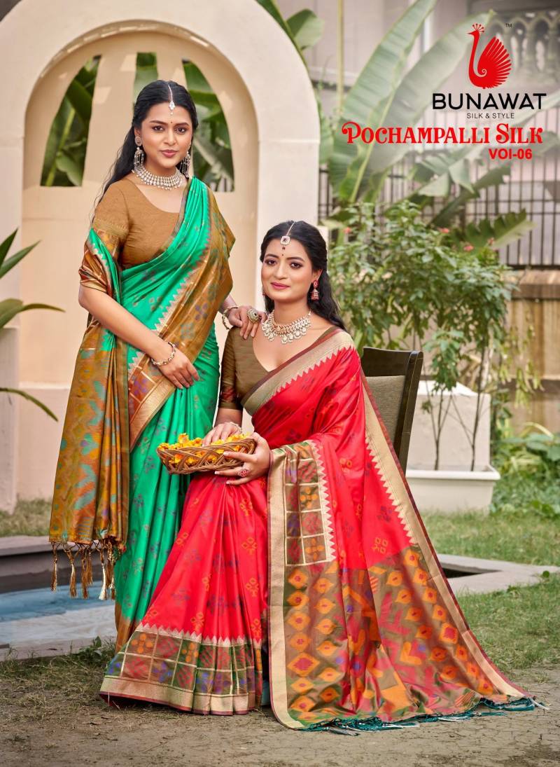 Bunawat Pochampalli Silk Vol 6 Silk Sarees Collection