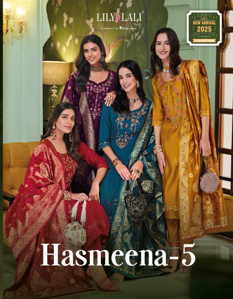 Lily And Lali Hasmeena Vol 5 Designer Kurti Bottom With Dupatta