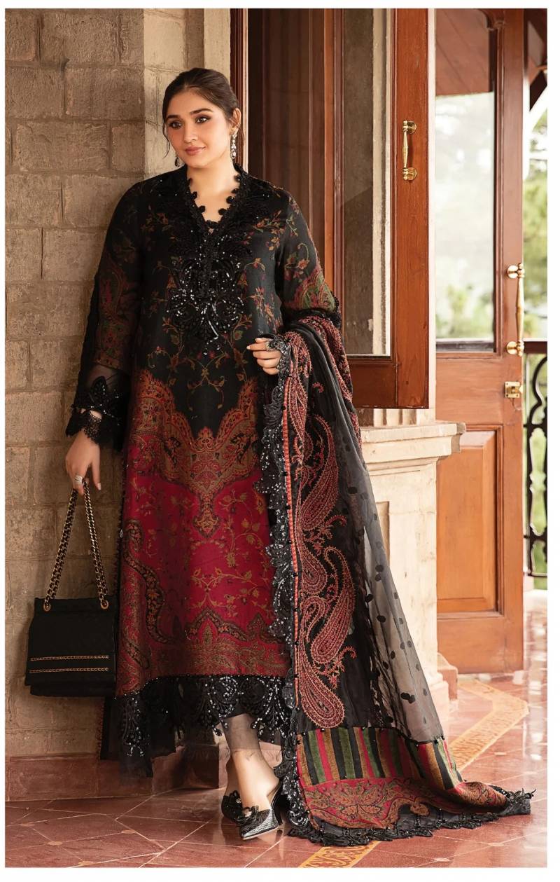 Alzohaib Az 1144 A And B Pakistani Suits Chiffon Dupatta