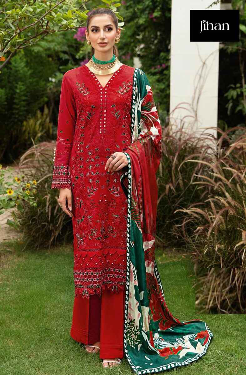 Jihan Riwayat Luxury 3464 Pakistani Salwar Suits Chiffon Dupatta