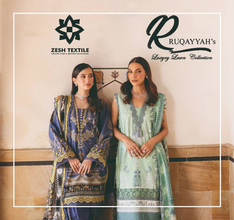 Zesh Ruqayyahs Vol 01 Cotton Karachi Dress Material Collection