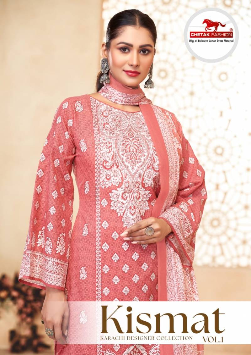 Chetak Kismat Vol 01 Karachi Dress Material Collection