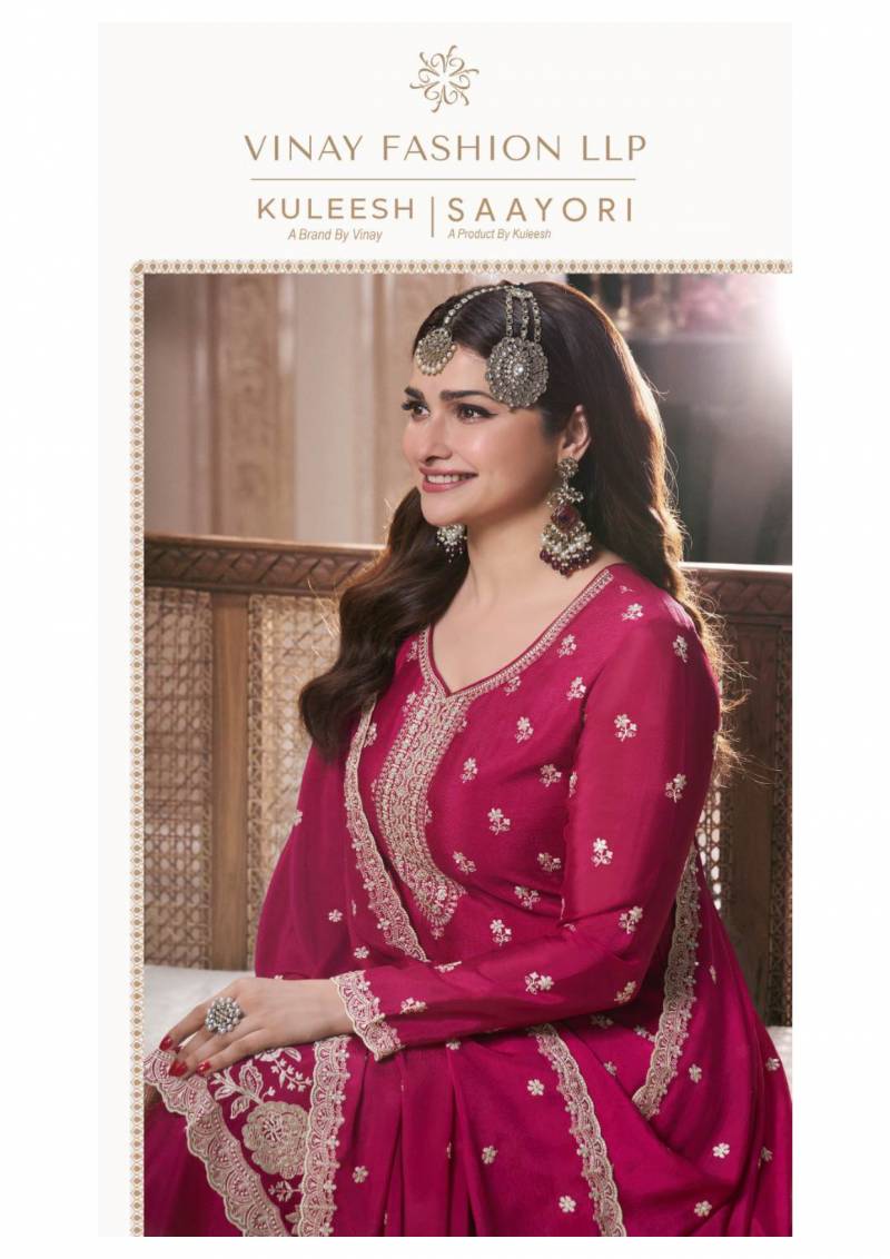 Vinay Kuleesh Saayori Chinon Designer Salwar Kameez Collection