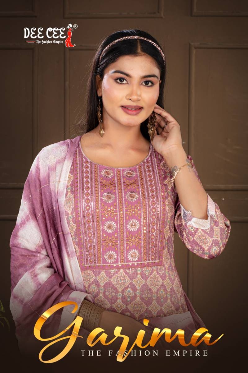 Deecee Garima Printed Kurti Bottom With Dupatta Collection