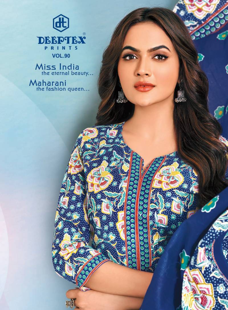 Deeptex Miss India Vol 90 Printed Dress Material Wholesale