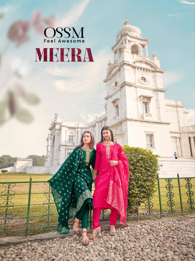 Ossm Meera 1 Designer Kurti Bottom With Dupatta Collection