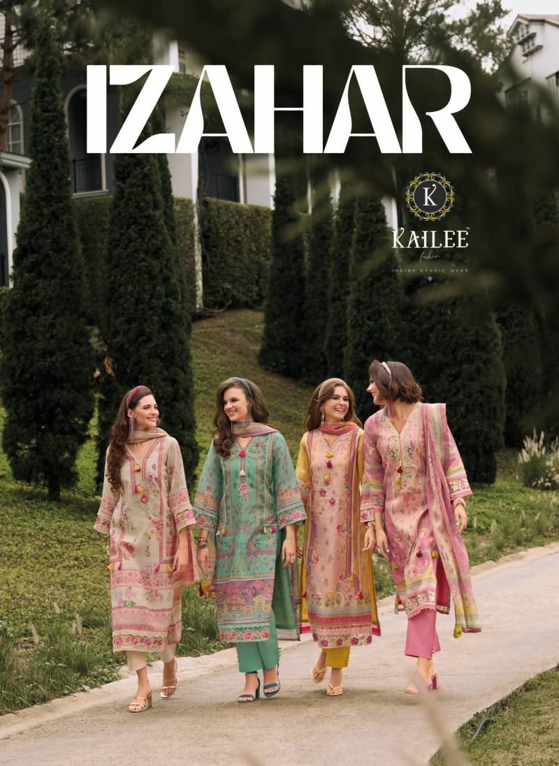 Kailee Izahar Vol 4 Printed Kurti Bottom With Dupatta Collection